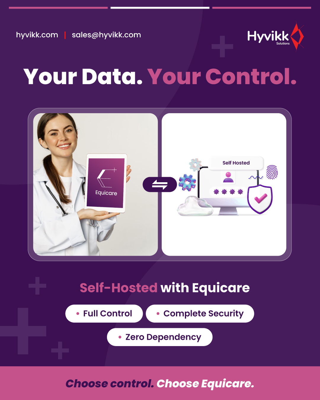 One day, you realize your data isn’t even in your hands. ⚠️
With Equicare, control stays where it should be with you. 🔐✨

#DataOwnership #SelfHosted #selfhostedsolutions #Equicare #Fullcontroll

[Medical Data Security, Medical Data Privacy, Medical Data Ownership, Medical Healthcare Systems, Medical Self Hosted System, Medical Equipment Data Ownership]